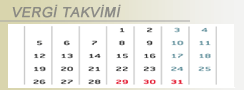Vergi Takvimi